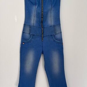 Chic Blue Women's Denim Overalls